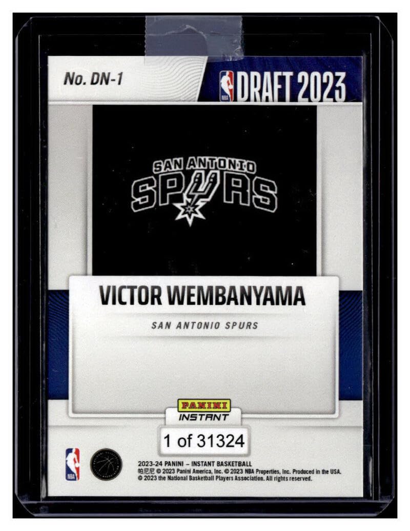 その他 23-24 PANINI WEMBANYAMA FIRST STEPS RC 2023-24 Panini Instant Victor Wembanyama ROOKIE CARD 1/2647 SP